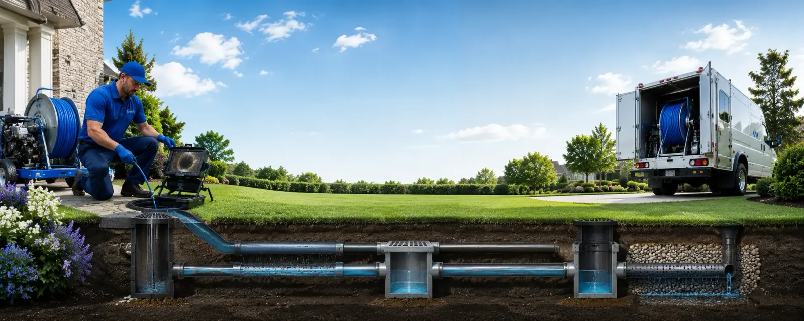 Outdoor drain cleaning information for Babylon, NY